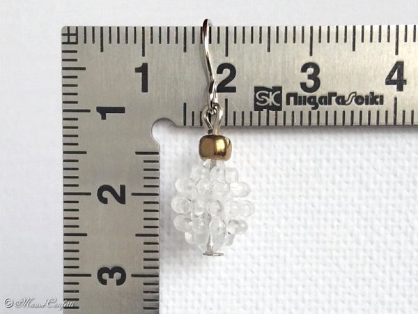 画像8: ＊ハンドメイド＊ビーズボールのクリアピアス