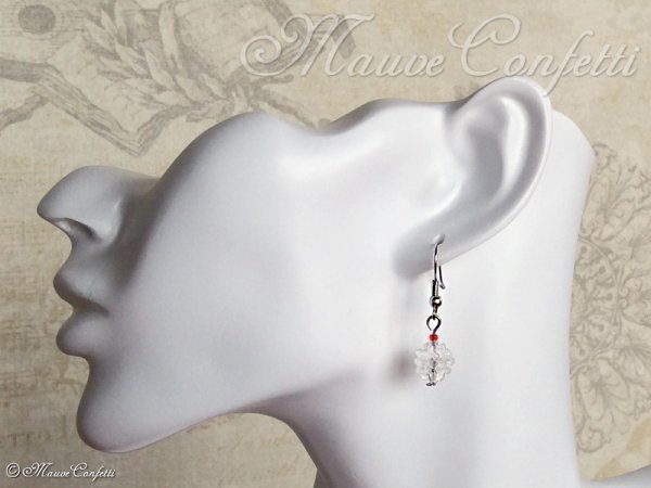 画像4: ＊ハンドメイド＊ビーズボールのクリアピアス