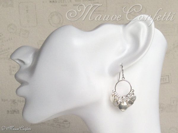 画像4: ＊ハンドメイド＊葉っぱがいっぱいシャンデリアピアス