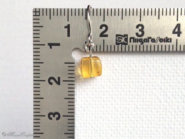 画像10: ＊ハンドメイド＊スクエアビーズの一粒シンプルピアス