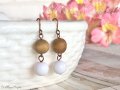 ＊ハンドメイド＊アースカラーの二連ピアス