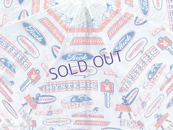 画像3: 【ユーズド品】ヒステリックグラマー ビニール傘 総柄×青＊HYSTERIC GLAMOUR