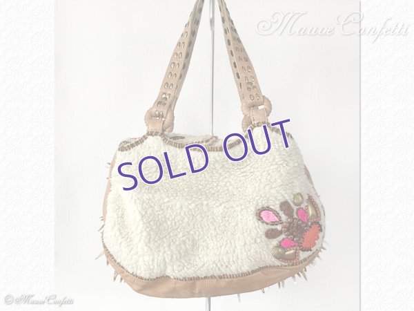 画像3: 【ユーズド品】ルナ・レナのハンドバッグ（ベージュ×マルチ）＊LUNA LLENA