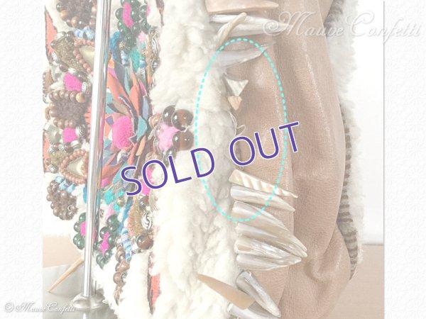 画像11: 【ユーズド品】ルナ・レナのハンドバッグ（ベージュ×マルチ）＊LUNA LLENA