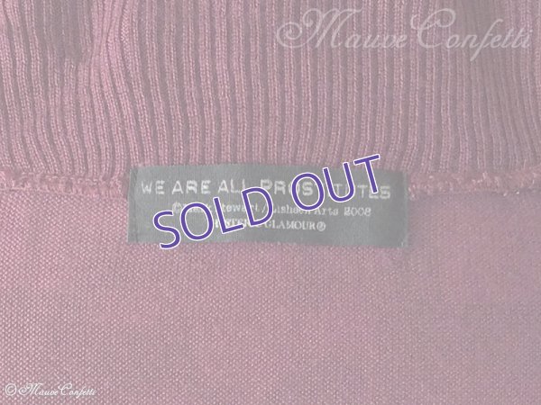 画像5: 【古着】ヒステリックグラマーの総柄カーディガン WE ARE ALL PROSTITUTES 変型 パープル＊HYSTERIC GLAMOUR