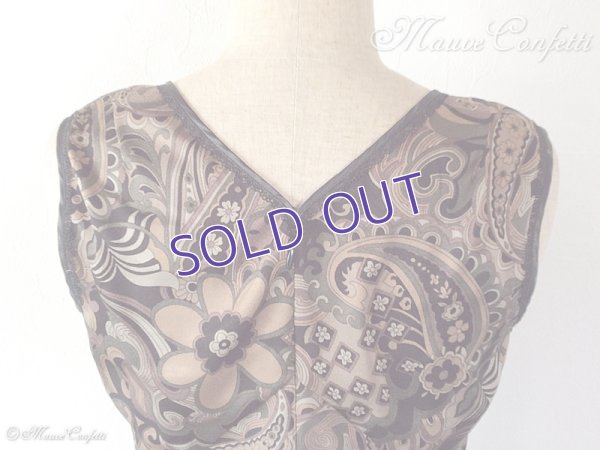 画像6: 【古着】ヒステリックスのノースリーブワンピース ブラウン総柄＊HYSTERICS