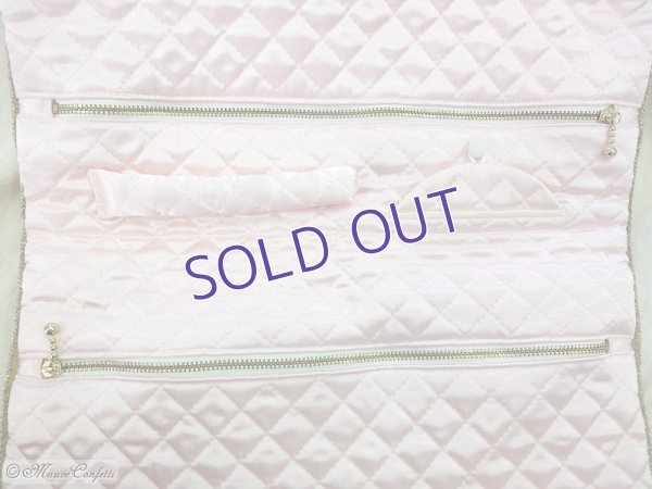 画像3: 【ユーズド品】桜色のアクセサリー・ポーチ（大）