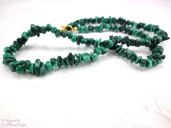 画像2: グリーンターコイズのネックレス (2)