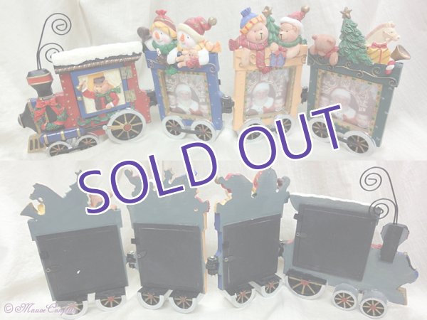画像2:  *SALE* 【ユーズド品】クリスマス・トレインのフォトフレーム (2)