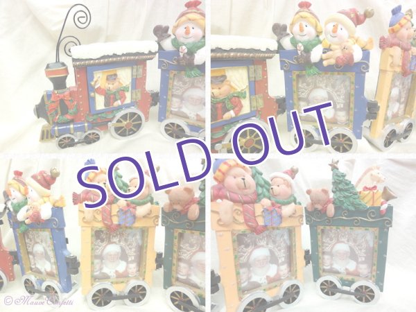 画像3:  *SALE* 【ユーズド品】クリスマス・トレインのフォトフレーム (3)