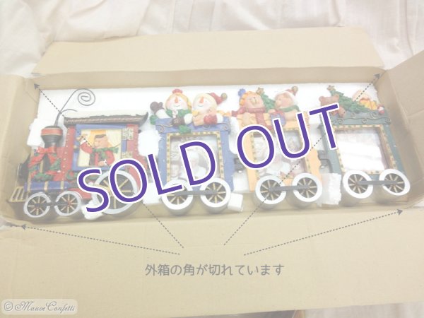 画像7:  *SALE* 【ユーズド品】クリスマス・トレインのフォトフレーム (7)