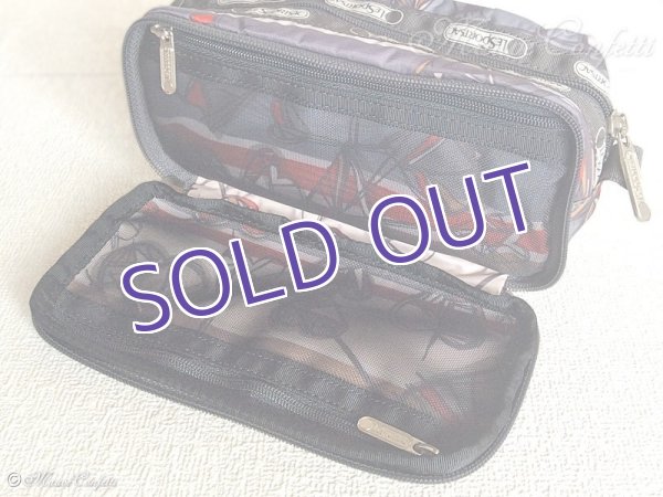 画像2:  *SALE* 【ユーズド品】レスポートサックのメッシュポケット付きポーチ (2)