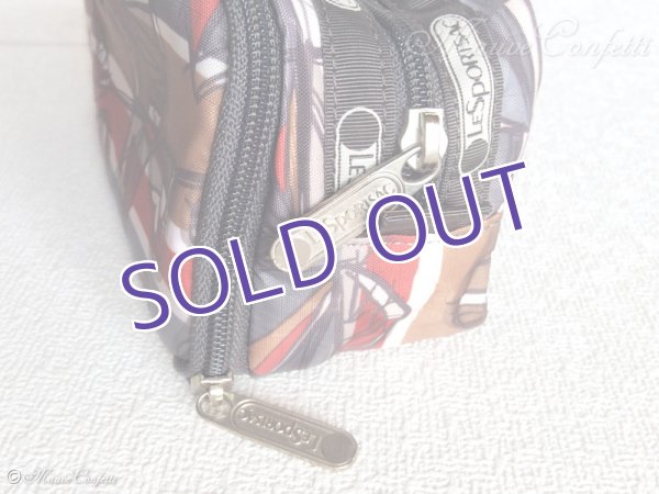 画像4:  *SALE* 【ユーズド品】レスポートサックのメッシュポケット付きポーチ (4)