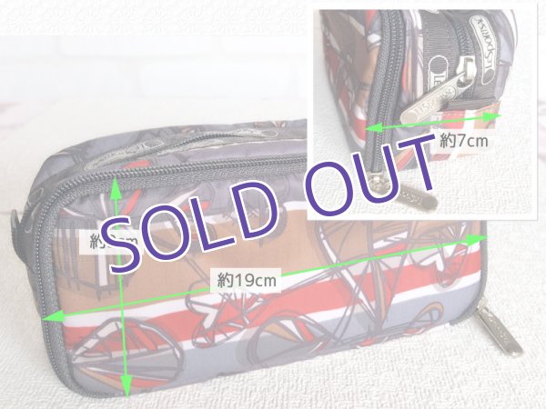 画像6:  *SALE* 【ユーズド品】レスポートサックのメッシュポケット付きポーチ (6)
