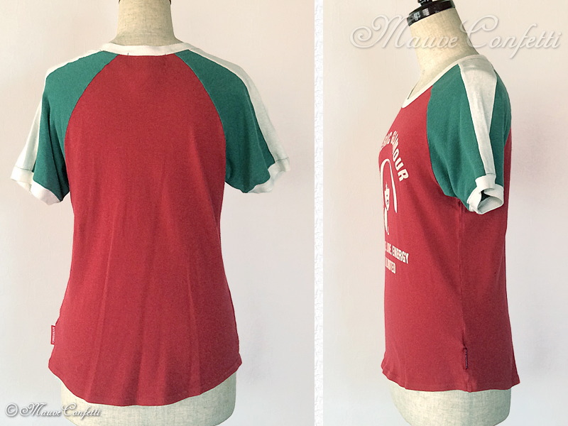 SALE＊【古着】ヒステリックグラマーのガール柄Tシャツ 赤×緑